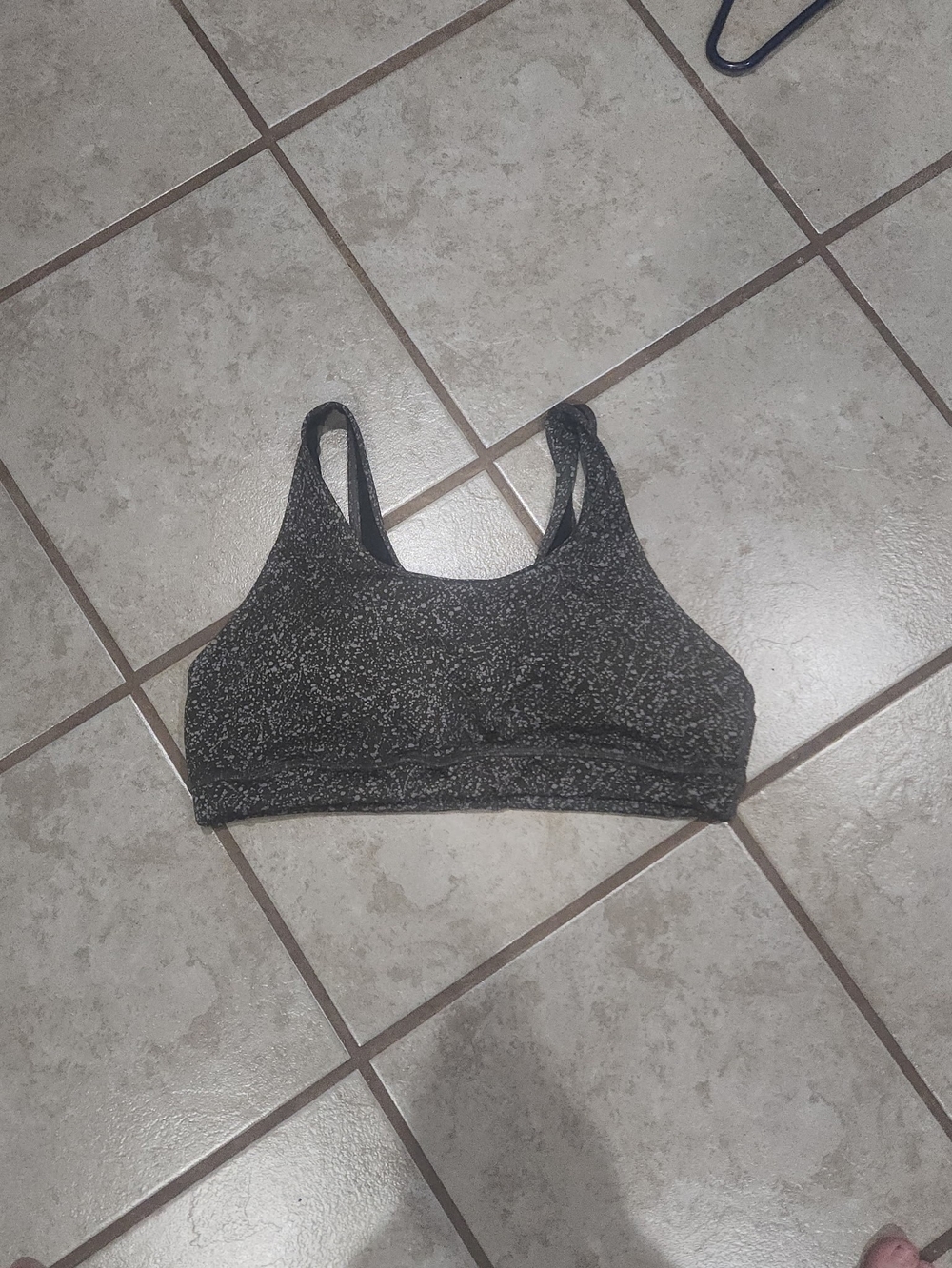 ZYIA Green Speckled Performance Sports Bra